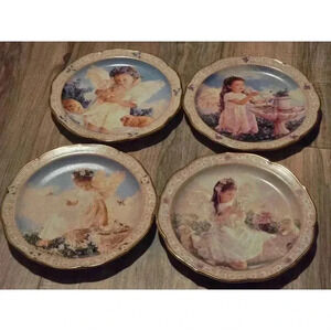 Bradford Exchange Heaven's Precious Blessings Plates Multicolor‎